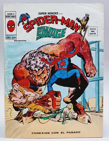 MUY BUEN ESTADO SUPER HEROES 36 SPIDER-MAN DOC SAVAGE VOL2 VOLUMEN VOL.2 MARVEL VERTICE