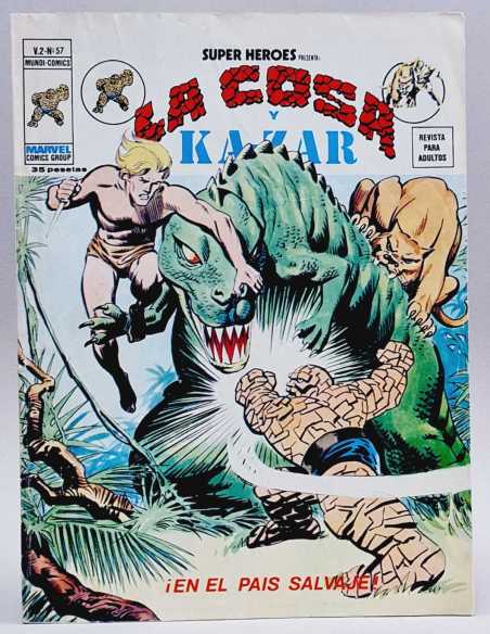 EXCELENTE ESTADO SUPER HEROES 57 EN EL PAÍS SALVAJE COSA KAZAR VOL2 VOLUMEN VOL.2 MARVEL VERTICE