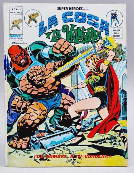 CASI EXCELENTE ESTADO SUPER HEROES 43 LA COSA WALKIRIA DA NOMBRE VOL2 VOLUMEN VOL.2 MARVEL VERTICE