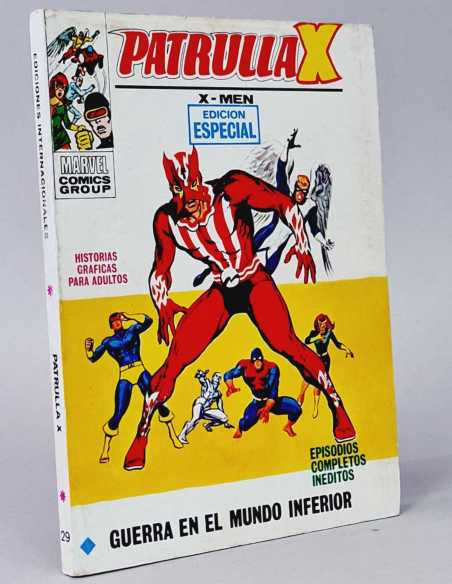 CASI EXCELENTE ESTADO PATRULLA X 29 GUERRA EN EL MUNDO INFERIOR VOL1 VOLUMEN VOL.1 TACO VERTICE
