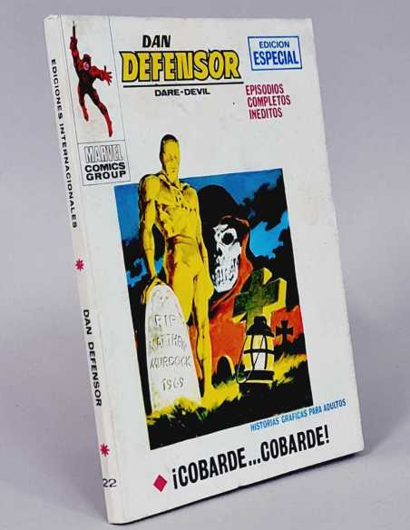 CASI EXCELENTE ESTADO DAN DEFENSOR 22 COBARDE VOL1 VOLUMEN VOL.1 TACO VERTICE