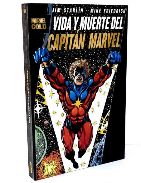 CASI EXCELENTE ESTADO MARVEL GOLD VIDA Y MUERTE DE CAPITAN MARVEL 3 PANINI COMICS TOMO
