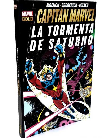 CASI EXCELENTE ESTADO MARVEL GOLD CAPITAN MARVEL 6 LA TORMENTA DE SATURNO PANINI COMICS TOMO