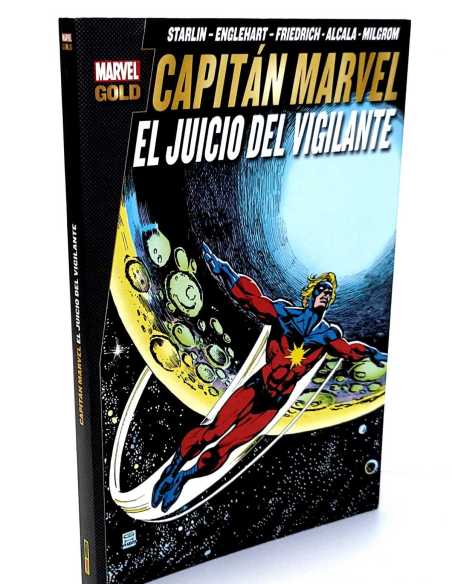 EXCELENTE ESTADO MARVEL GOLD CAPITAN MARVEL 4 EL JUICIO DEL VIGILANTE PANINI COMICS TOMO
