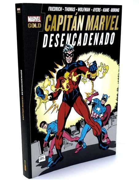 EXCELENTE ESTADO MARVEL GOLD CAPITAN MARVEL 2 DESENCADENADO PANINI COMICS TOMO