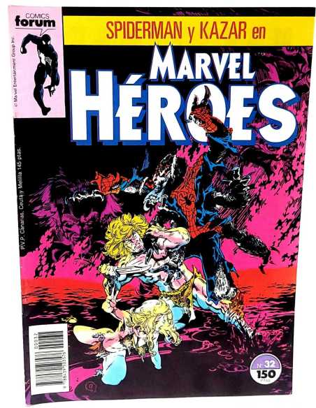 CASI EXCELENTE ESTADO MARVEL HEROES 32 FORUM COMICS GRAPA