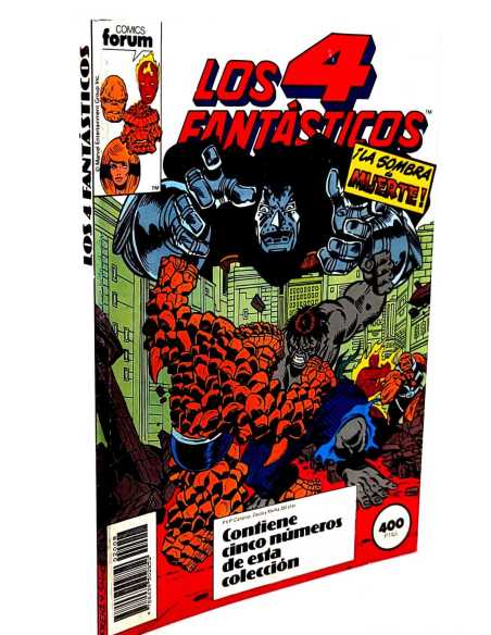 EXCELENTE ESTADO LOS 4 FANTASTICOS 86 AL 90 RETAPADO FORUM COMICS MARVEL