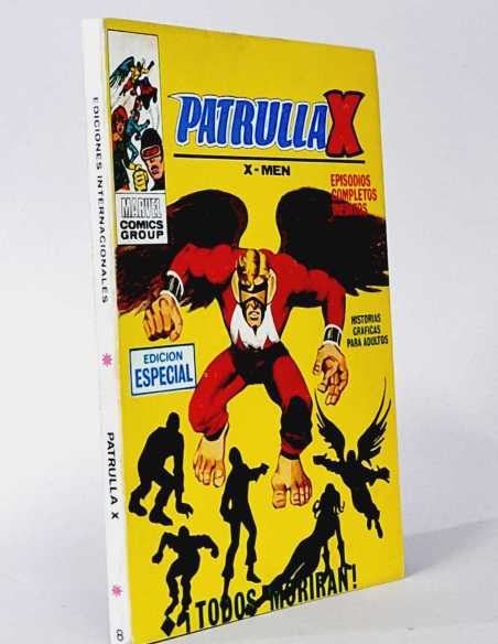 CASI EXCELENTE ESTADO PATRULLA X 8 TODOS MORIRAN TACO COMIC MARVEL EDICIONES VERTICE