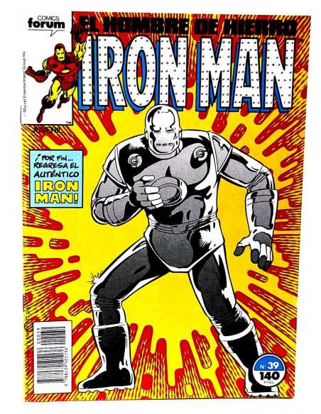 EXCELENTE ESTADO IRON MAN 39 VOL1 FORUM COMICS VOL.1 VOLUMEN GRAPA MARVEL