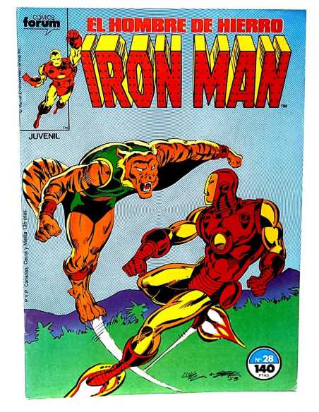 EXCELENTE ESTADO IRON MAN 28 VOL1 FORUM COMICS VOL.1 VOLUMEN GRAPA MARVEL