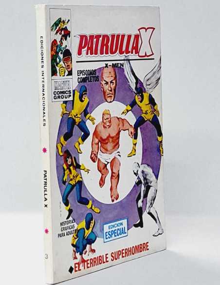 CASI EXCELENTE ESTADO PATRULLA X 3 EL TERRIBLE SUPERHOMBRE MARVEL HOMBRES-X TACO VERTICE
