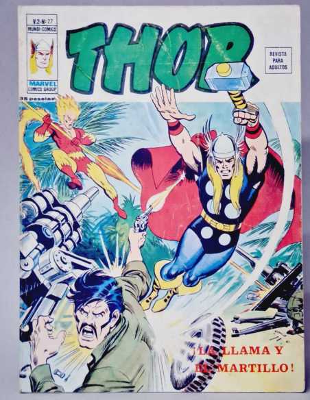 BUEN ESTADO THOR 27 LA LLAMA Y EL MARTILLO MARVEL VOL2 VOLUMEN VOL.2 VERTICE
