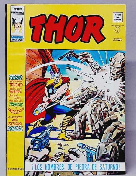 EXCELENTE ESTADO THOR 31 LOS HOMBRES DE PIEDRA DE SATURNO MARVEL VOL2 VOLUMEN VOL.2 VERTICE