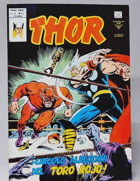 MUY BUEN ESTADO THOR 47 CÍRCULO ALREDEDOR DEL TORO ROJO MARVEL VOL2 VOLUMEN VOL.2 VERTICE