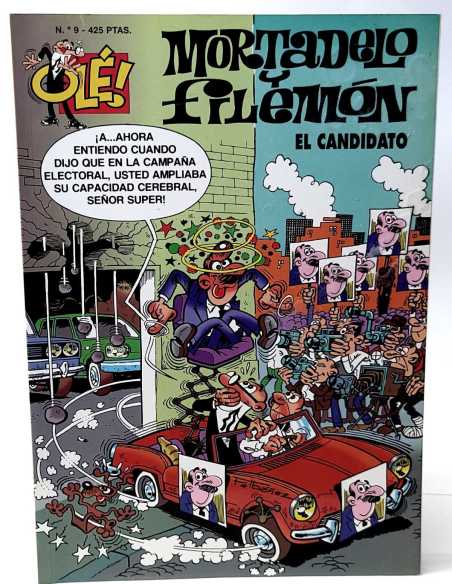 EXCELENTE ESTADO MORTADELO Y FILEMON 9 TERCERA EDICION EL CANDIDATO EDICIONES B OLE