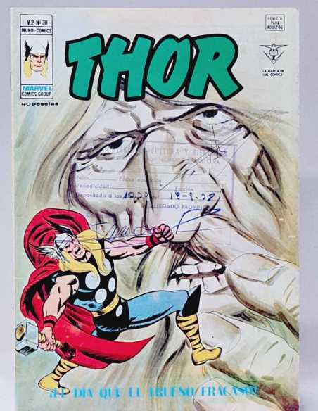 CASI EXCELENTE ESTADO THOR 38 SELLO VERTICE PORTADA MINISTERIO Y CULTURA MARVEL VOL2 VOLUMEN VOL.2