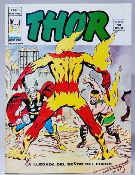 CASI EXCELENTE ESTADO THOR 16 LA LLEGADA DEL SEÑOR DEL FUEGO MARVEL VOL2 VOLUMEN VOL.2 VERTICE