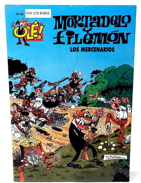 EXCELENTE ESTADO MORTADELO Y FILEMON 56 LOS MERCENARIOS TERCERA EDICIONES B OLE