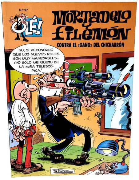 CASI EXCELENTE ESTADO MORTADELO Y FILEMON 97 PRIMERA EDICION CONTRA EL GANG EL CHICHARRON B OLE
