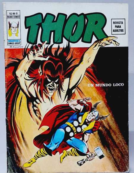 BUEN ESTADO THOR 6 UN MUNDO LOCO MARVEL VOL2 VOLUMEN VOL.2 VERTICE