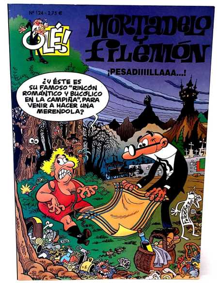 CASI EXCELENTE ESTADO MORTADELO Y FILEMON 124 PRIMERA EDICION PESADILLAAA OLE B PESADILLA