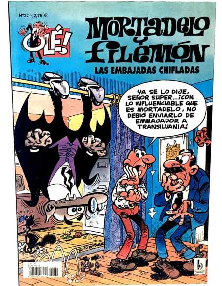 MUY BUEN ESTADO MORTADELO Y FILEMON 32 CUARTA EDICION LAS EMBAJADAS CHIFLADAS OLE EDICIONES B