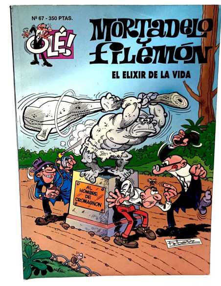 CASI EXCELENTE ESTADO MORTADELO Y FILEMON 67 PRIMERA EDICION EL ELIXIR DE LA VIDA OLE EDICIONES B