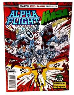 EXCELENTE ESTADO ALPHA FLIGHT 49 TWO-IN-ONE FORUM COMICS...