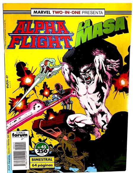 EXCELENTE ESTADO ALPHA FLIGHT 45 TWO-IN-ONE FORUM COMICS GRAPA