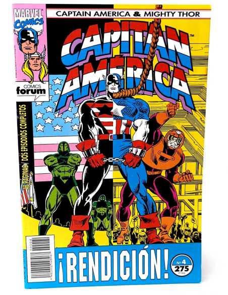 EXCELENTE ESTADO CAPITAN AMERICA Y THOR EL PODEROSO 4 VOL2 FORUM COMICS GRAPA VOL.2 VOLUMEN