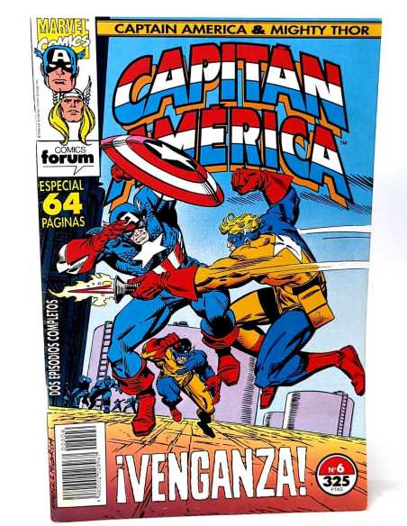 EXCELENTE ESTADO CAPITAN AMERICA Y THOR EL PODEROSO 6 VOL2 FORUM COMICS GRAPA VOL.2 VOLUMEN