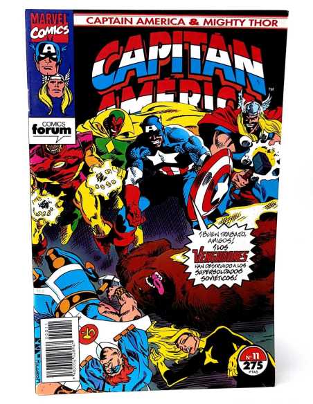EXCELENTE ESTADO CAPITAN AMERICA Y THOR EL PODEROSO 11 VOL2 FORUM COMICS GRAPA VOL.2 VOLUMEN