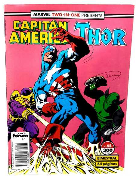 MUY BUEN ESTADO CAPITAN AMERICA 65 TWO-IN-ONE FORUM COMICS GRAPA MARVEL