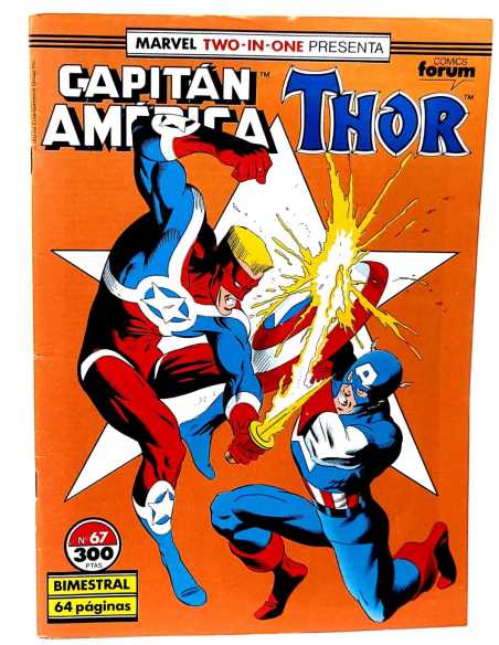 MUY BUEN ESTADO CAPITAN AMERICA 67 TWO-IN-ONE FORUM COMICS GRAPA MARVEL