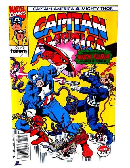 CASI EXCELENTE ESTADO CAPITAN AMERICA Y THOR EL PODEROSO 10 VOL2 FORUM COMICS GRAPA VOL.2 VOLUMEN