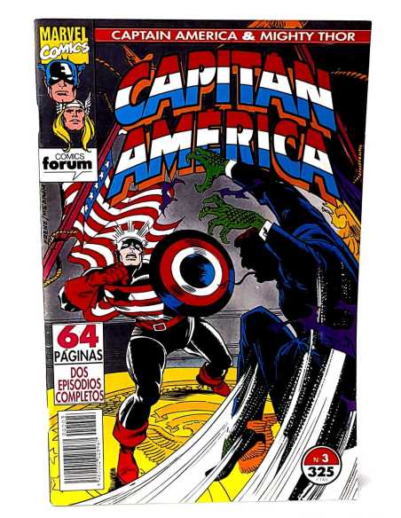 CASI EXCELENTE ESTADO CAPITAN AMERICA Y THOR EL PODEROSO 3 VOL2 FORUM COMICS GRAPA VOL.2 VOLUMEN