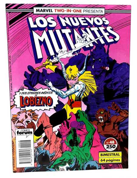 EXCELENTE ESTADO LOS NUEVOS MUTANTES 48 TWO-IN-ONE FORUM COMICS GRAPA