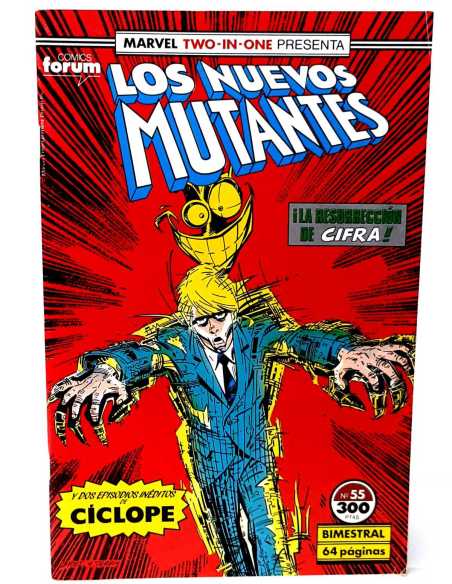 CASI EXCELENTE ESTADO LOS NUEVOS MUTANTES 55 TWO-IN-ONE FORUM COMICS GRAPA