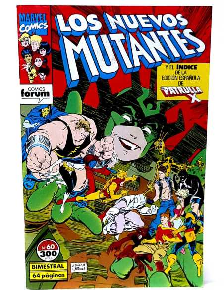 CASI EXCELENTE ESTADO LOS NUEVOS MUTANTES 60 TWO-IN-ONE FORUM COMICS GRAPA