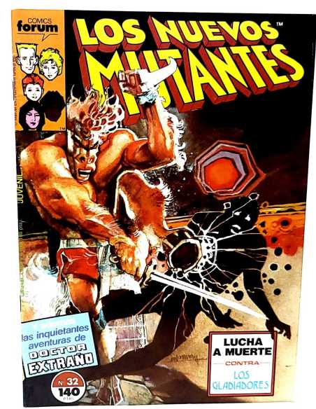 CASI EXCELENTE ESTADO LOS NUEVOS MUTANTES 32 TWO-IN-ONE FORUM COMICS GRAPA