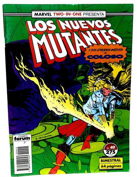 CASI EXCELENTE ESTADO LOS NUEVOS MUTANTES 9 TWO-IN-ONE FORUM COMICS GRAPA