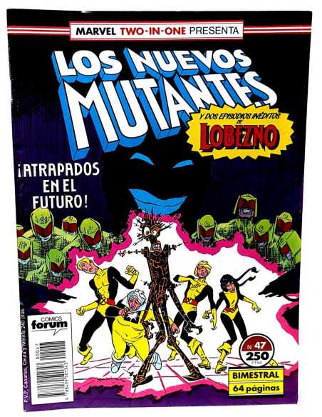 CASI EXCELENTE ESTADO LOS NUEVOS MUTANTES 47 TWO-IN-ONE FORUM COMICS GRAPA