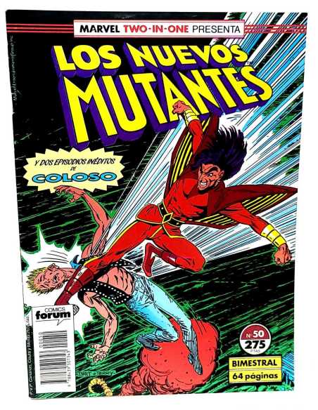 CASI EXCELENTE ESTADO LOS NUEVOS MUTANTES 50 TWO-IN-ONE FORUM COMICS GRAPA