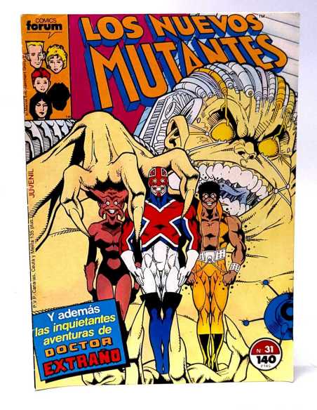 MUY BUEN ESTADO LOS NUEVOS MUTANTES 31 FORUM COMICS GRAPA