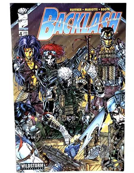 CASI EXCELENTE ESTADO BACKLASH 4 IMAGE COMICS GRAPA PLANETA