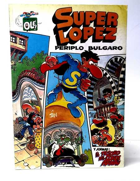MUY BUEN ESTADO PRIMERA EDICION SUPER LOPEZ SL- 17 PERIPLO BULGARO EDICIONES B COLECCION OLE