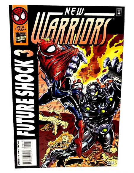 DE KIOSCO THE NEW WARRIORS 70 VOL1 DIRECT EDITION MARVEL COMICS USA