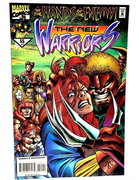 DE KIOSCO THE NEW WARRIORS 55 VOL1 DIRECT EDITION MARVEL COMICS USA