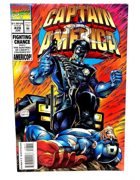 DE KIOSCO CAPTAIN AMERICA 428 MARVEL COMICS GRAPA