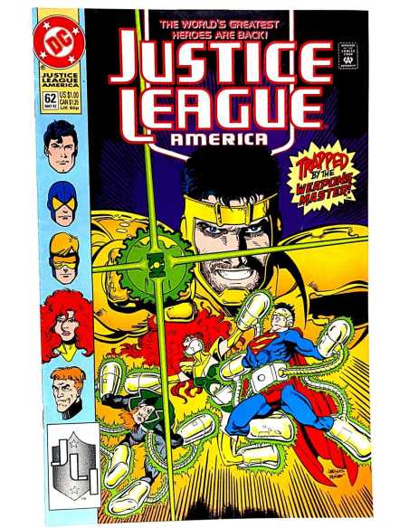 DE KIOSCO JUSTICE LEAGUE AMERICA 62 COMICS DC USA